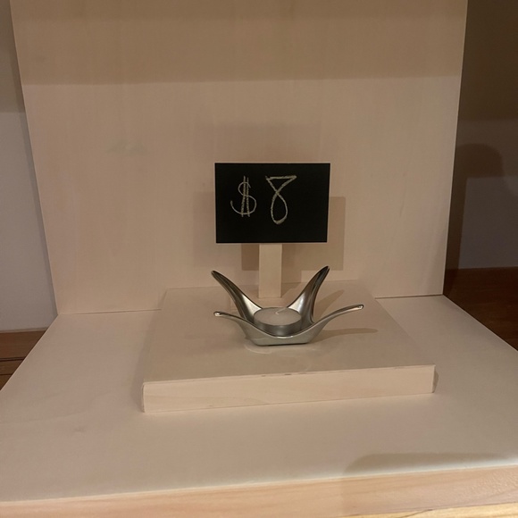 MODERN 4 PRONG CANDLE VOTIVE - Picture 2 of 2